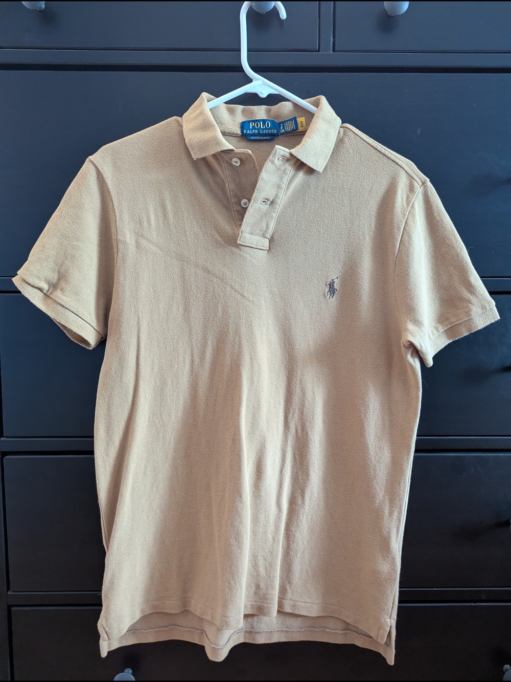 Polo by Ralph Lauren Men’s Tan Short-Sleeve Polo Shirt